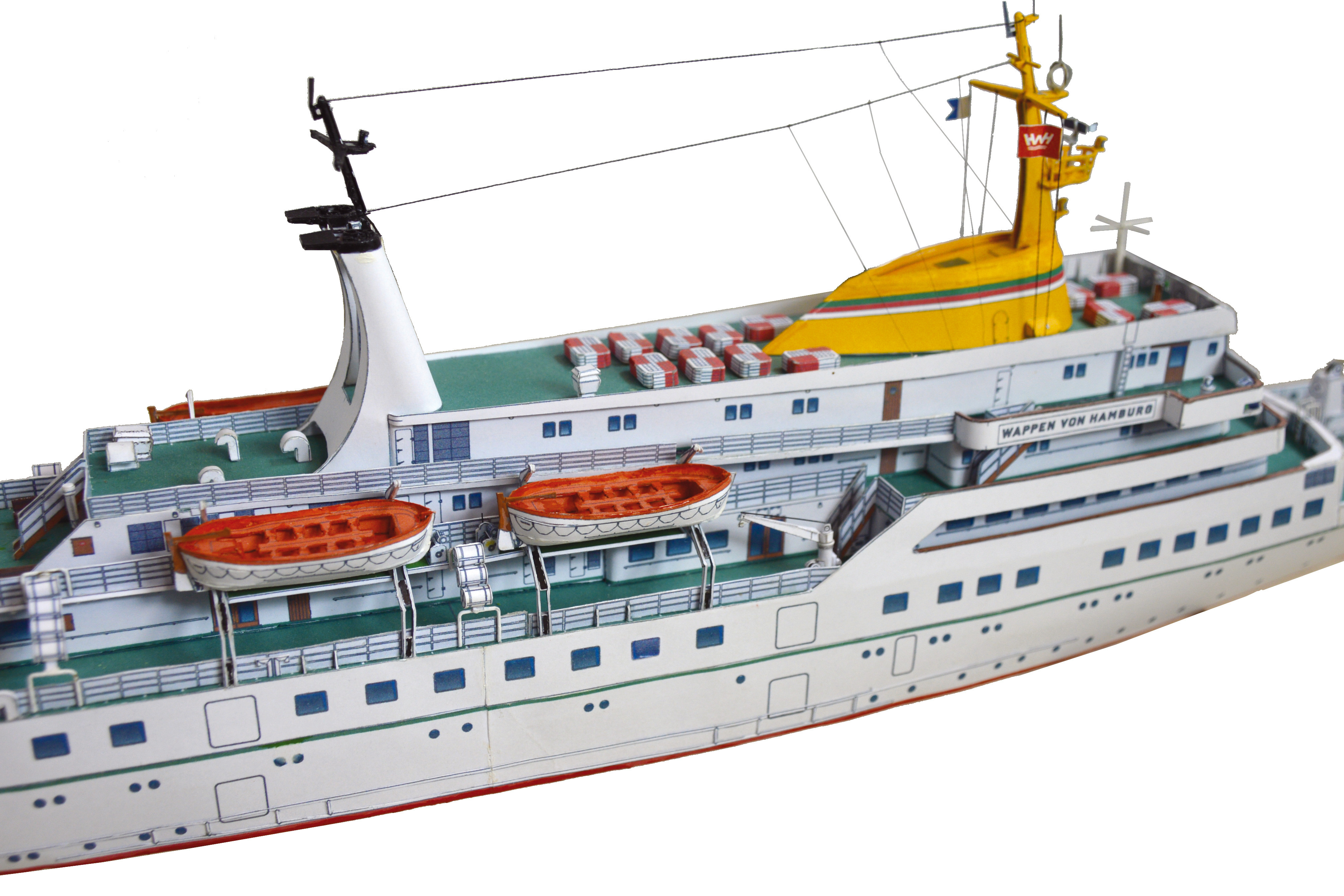 HMV Lasercut-Detailset Für Eckmodul – Maßstab 1:250, Farbiger Karton, Mit Fensterrahmen & Zubehör